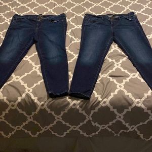 TWO PAIRS Torrid Skinny Jeans